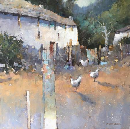 Farmhouse With Chickens